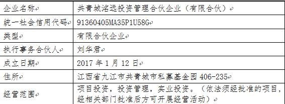 共青城洺遠(yuǎn)投資管理合伙企業(yè)
