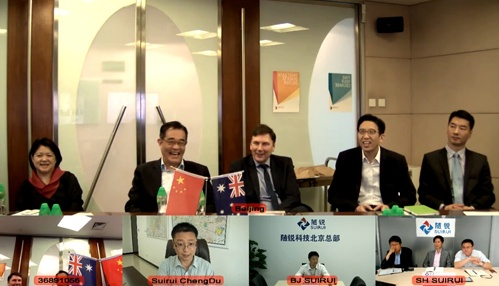 澳電集團(tuán)全球董事長(zhǎng)云端體驗(yàn)隨銳高清視頻會(huì)議